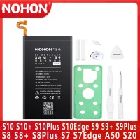NOHON Battery For Samsung Galaxy S10 S9 S8 S7 Edge Plus A50 S20 G930F G9300 G935F G950F G955F G9650 G9700 G970F G9730 Bateria