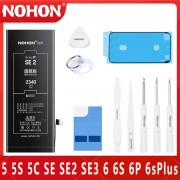 NOHON Battery For Apple iPhone 6 6S Plus SE SE2 SE3 5 5S 5C 6sPlus 6Plus 6G High Capacity Replacement Mobile Phone Bateria Tools