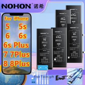 NOHON Original Battery For iPhone5 5S 6 6S 6sPlus 6Plus 7 7Plus 8 8Plus High Capacity Replacement Mobile Bateria Free tools
